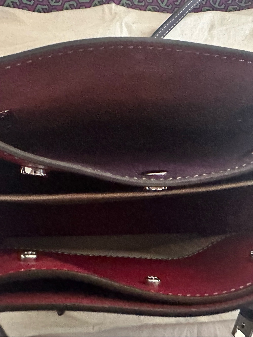 Tory Burch Lee Radizell petite double bag, purple - Picture 4 of 10